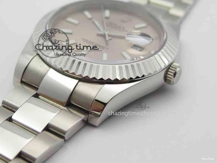 MiroTime 0408 DateJust II 41mm SS BP Maker Best Edition Gray Dial On SS Bracelet SA Trendsetting 3736
